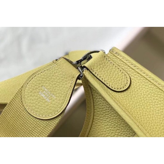 Hermes Evelyne III 29 Bag In Jaune Poussin  Clemence Leather