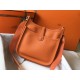 Hermes Evelyne III 29 Bag In Orange Clemence Leather