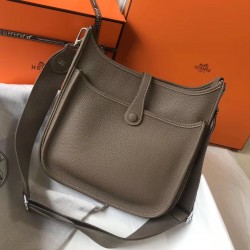 Hermes Evelyne III 29 Bag In Taupe Clemence Leather