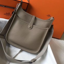 Hermes Evelyne III 29 Bag In Tourterelle Clemence Leather