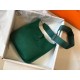 Hermes Evelyne III 29 Bag In Vert Vertigo Clemence Leather