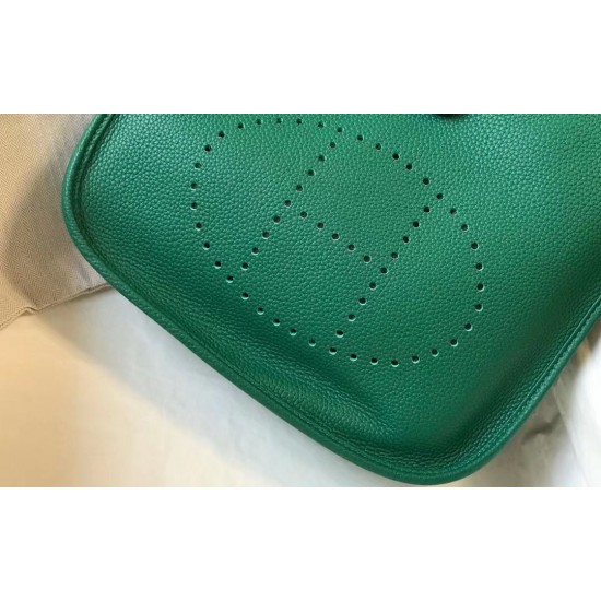 Hermes Evelyne III 29 Bag In Vert Vertigo Clemence Leather