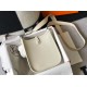 Hermes Evelyne III TPM Bag In Beton Clemence Leather