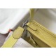 Hermes Evelyne III TPM Bag In Jaune Poussin Clemence Leather