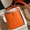 Hermes Evelyne III TPM Bag In Orange Clemence Leather