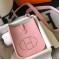 Hermes Evelyne III TPM Bag In Pink Clemence Leather