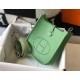 Hermes Evelyne III TPM Bag In Vert Criquet Clemence Leather