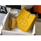 Hermes Evelyne III TPM Bag In Yellow Clemence Leather