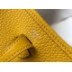 Hermes Evelyne III TPM Bag In Yellow Clemence Leather