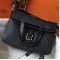 Hermes Halzan Bag In Black Clemence Leather