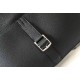 Hermes Halzan Bag In Black Clemence Leather