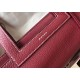 Hermes Halzan Bag In Bordeaux Clemence Leather