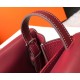 Hermes Halzan Bag In Bordeaux Clemence Leather