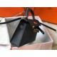 Hermes Kelly Mini II Bag In Black Epsom Leather