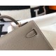 Hermes Kelly Mini II Bag In Gris Asphalt Epsom Leather