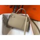 Hermes Kelly Mini II Bag In Gris Tourterelle Epsom Leather