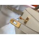 Hermes Kelly Mini II Bag In Gris Tourterelle Epsom Leather