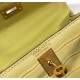 Hermes Kelly Mini II Bag In Jaune Poussin Embossed Crocodile Leather