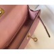 Hermes Kelly Mini II Bag In Mauve Sylvestre Epsom Leather