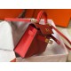 Hermes Kelly Mini II Bag In Rouge Casaque Epsom Leather