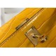 Hermes Kelly Mini II Bag In Yellow Embossed Crocodile Leather