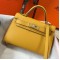 Hermes Kelly Mini II Bag In Yellow Epsom Leather