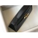 Hermes Kelly Pochette Bag In Black Epsom Leather