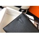 Hermes Kelly Pochette Bag In Black Epsom Leather