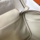 Hermes Lindy 26cm Bag In Beton Clemence Leather