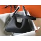 Hermes Lindy 26cm Bag In Black Clemence Leather