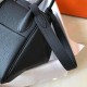 Hermes Lindy 26cm Bag In Black Clemence Leather