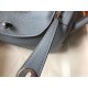 Hermes Lindy 26cm Bag In Blue Lin Clemence Leather