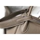 Hermes Lindy 26cm Bag In Taupe Grey Clemence Leather