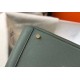 Hermes Lindy 26cm Bag In Vert Amande Clemence Leather