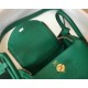 Hermes Mini Lindy Bag In Green Clemence Leather