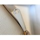 Hermes Mini Lindy Bag In Pearl Grey Clemence Leather