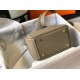 Hermes Mini Lindy Bag In Tourterelle Clemence Leather