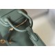 Hermes Mini Lindy Bag In Vert Amande Clemence Leather