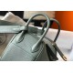 Hermes Mini Lindy Bag In Vert Amande Clemence Leather