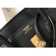 Hermes Birkin 25cm Bag In Black Clemence Leather