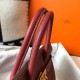 Hermes Birkin 25cm Bag In Bordeaux Clemence Leather