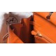 Hermes Birkin 25cm Bag In Orange Clemence Leather