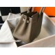 Hermes Birkin 25cm Bag In Taupe Clemence Leather