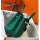 Hermes Birkin 25cm Bag In Vert Vertigo Clemence Leather