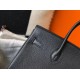 Hermes Birkin 30cm Bag In Black Clemence Leather