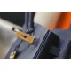 Hermes Birkin 30cm Bag In Dark Blue Clemence Leather