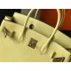 Hermes Birkin 30cm Bag In Jaune Poussin Clemence Leather