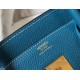 Hermes Birkin 30cm Bag In Jean Blue Clemence Leather