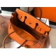 Hermes Birkin 30cm Bag In Orange Clemence Leather