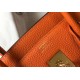 Hermes Birkin 30cm Bag In Orange Clemence Leather